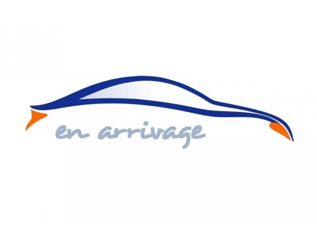Image non disponible, illustration stylisée d'une silhouette de voiture en bleu et orange avec le texte "en arrivage".