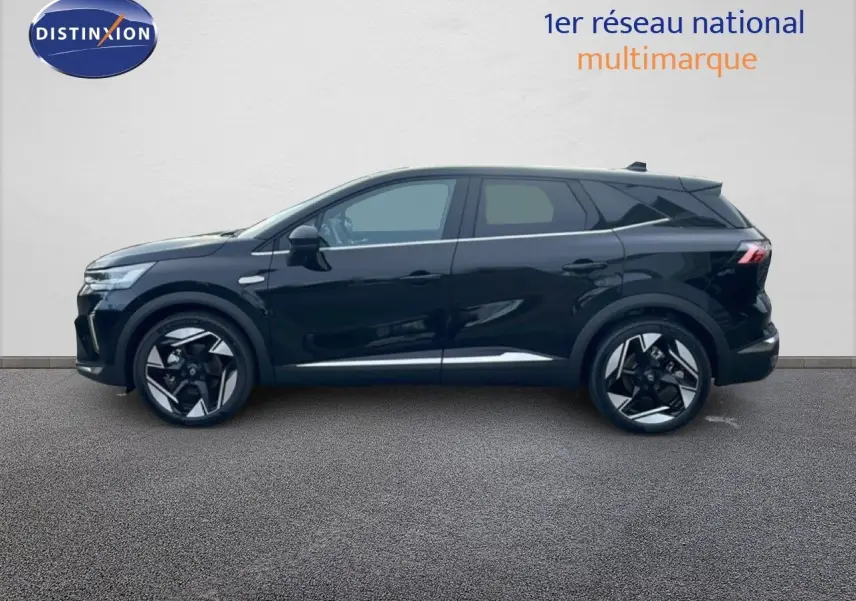 Renault SYMBIOZ 2025 noir étoile métal en profil gauche, mettant en valeur ses jantes bi-ton et lignes modernes.