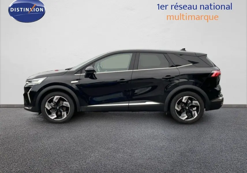 Profil côté gauche du Renault Symbioz noir étoile métal 2025 avec jantes modernes et lignes épurées.