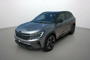 Renault Austral E-Tech 200 Esprit Alpine gris schiste avec toit noir, vue 3/4 avant droit, jantes alu 20 pouces.