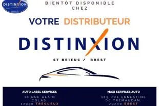 Image promotionnelle sans véhicule visible, uniquement texte et logo du distributeur Distinxion.