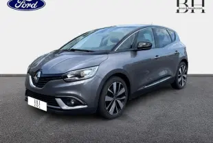 Renault Scénic 1.7 Blue dCi 120ch Limited gris Cassiopée/Noir Étoilé, vue 3/4 avant droit avec jantes alu distinctives.